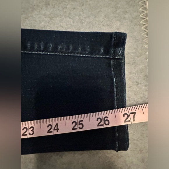 7 for all mankind dark denim the ankle skinny jeans size 27 - Picture 3 of 5